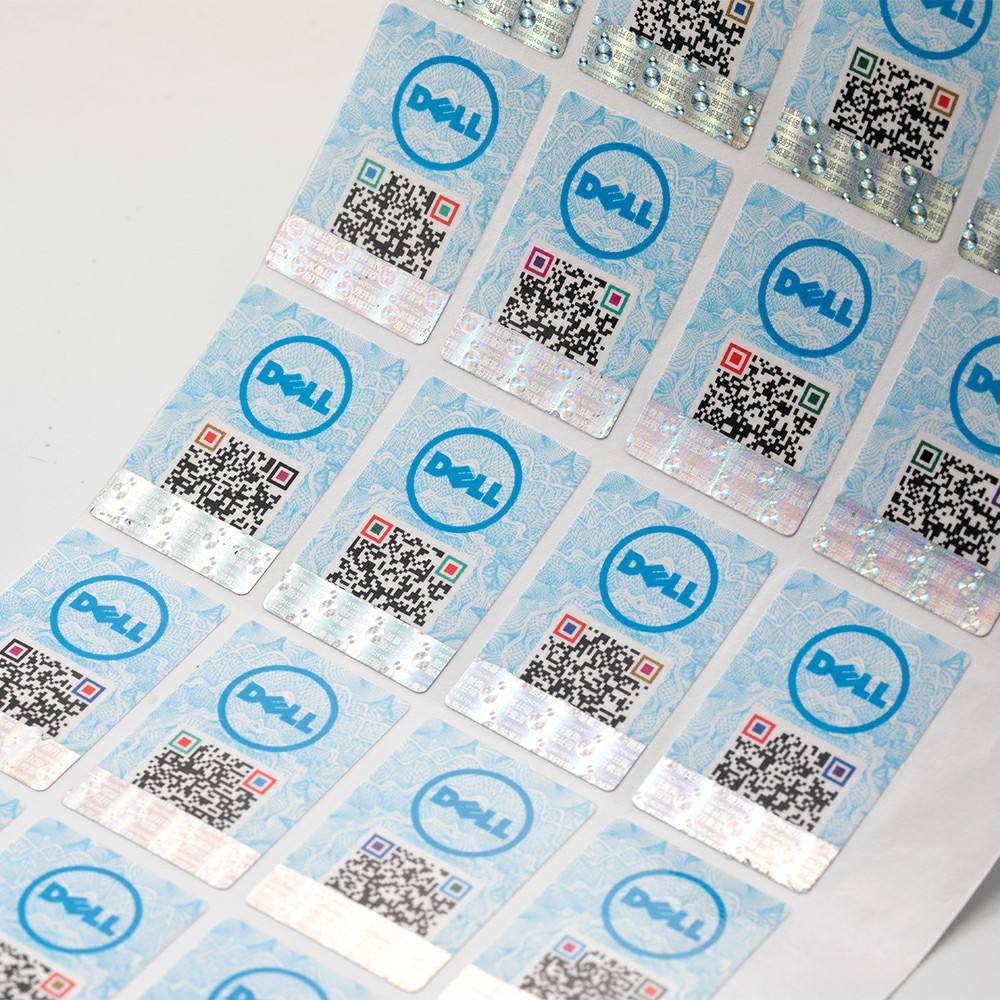Anti-counterfeit Scratch Off Serial Number Stickers