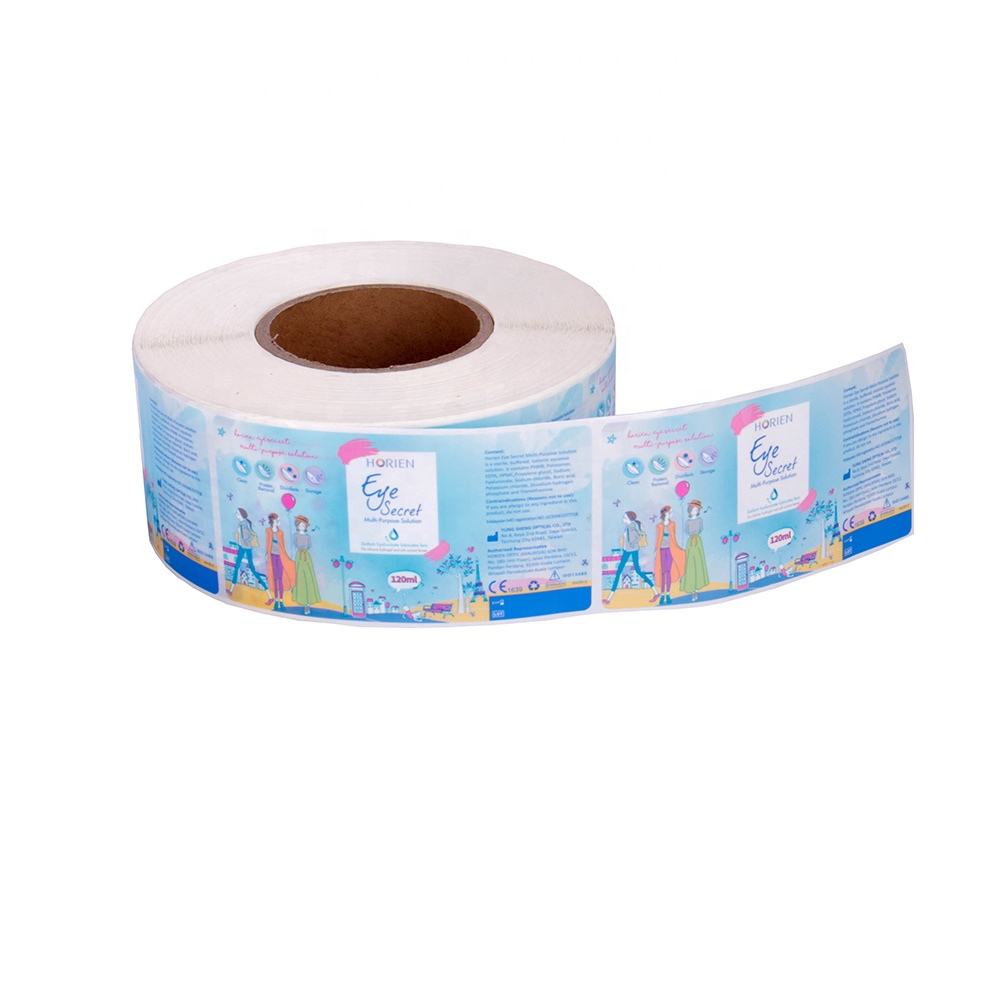 Custom Printed Roll Labels With Matte Varnishing