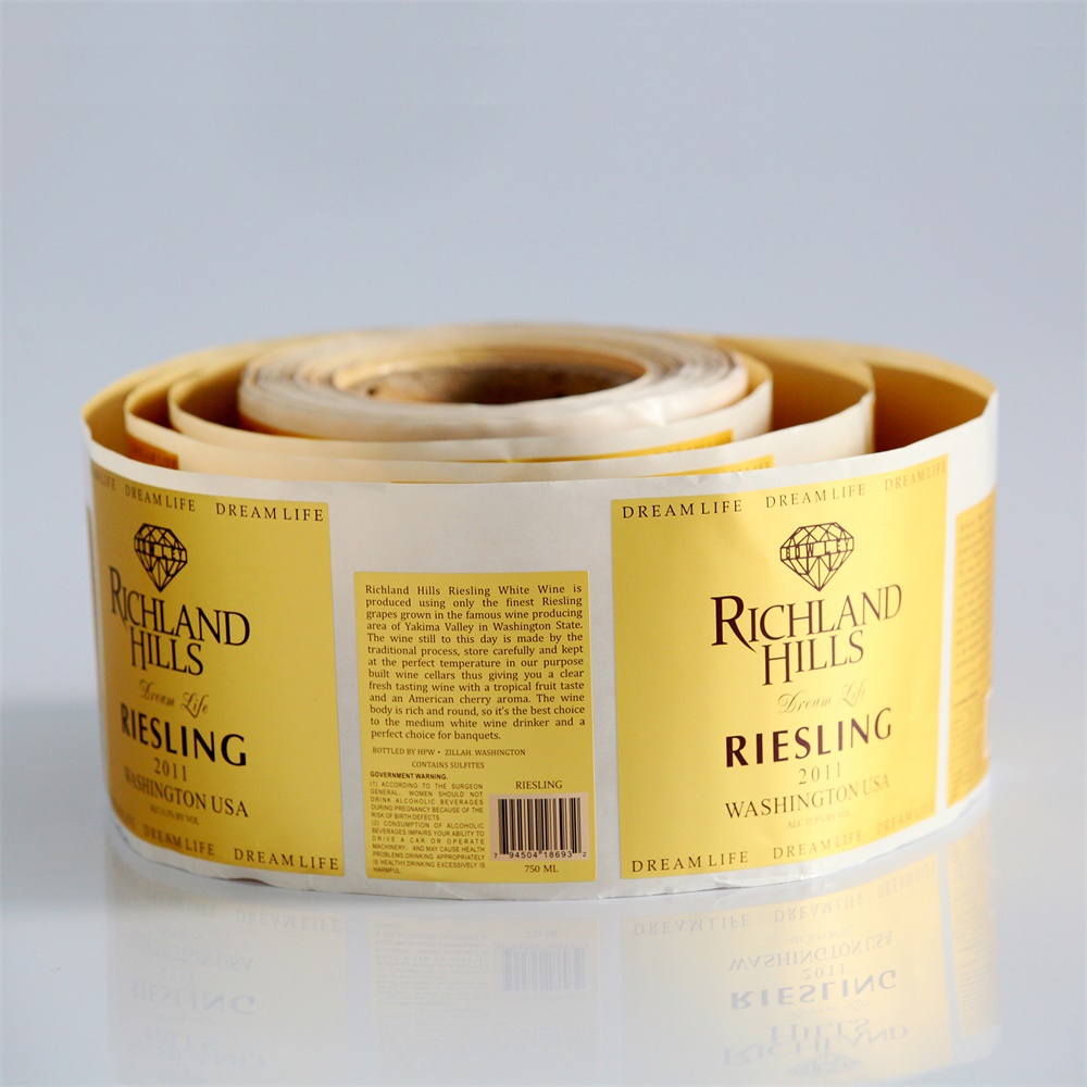 Custom Printing Wine Bottle Label