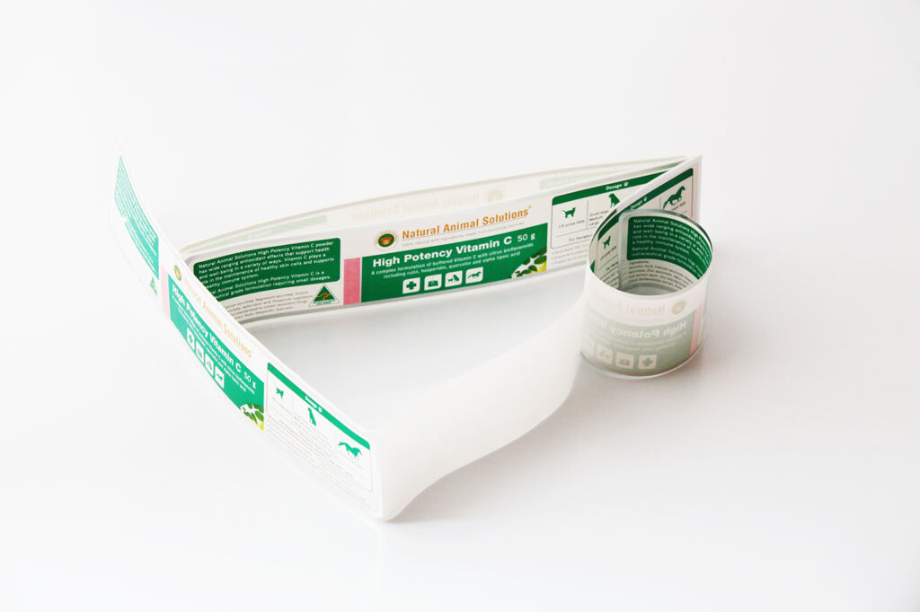 Custom Printed Costed Paper Sticker Label For Pets Food Wholesale