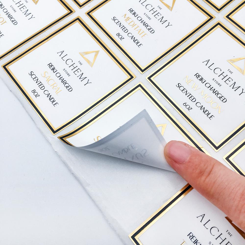 Eco-friendly Texture Paper Candle Labels