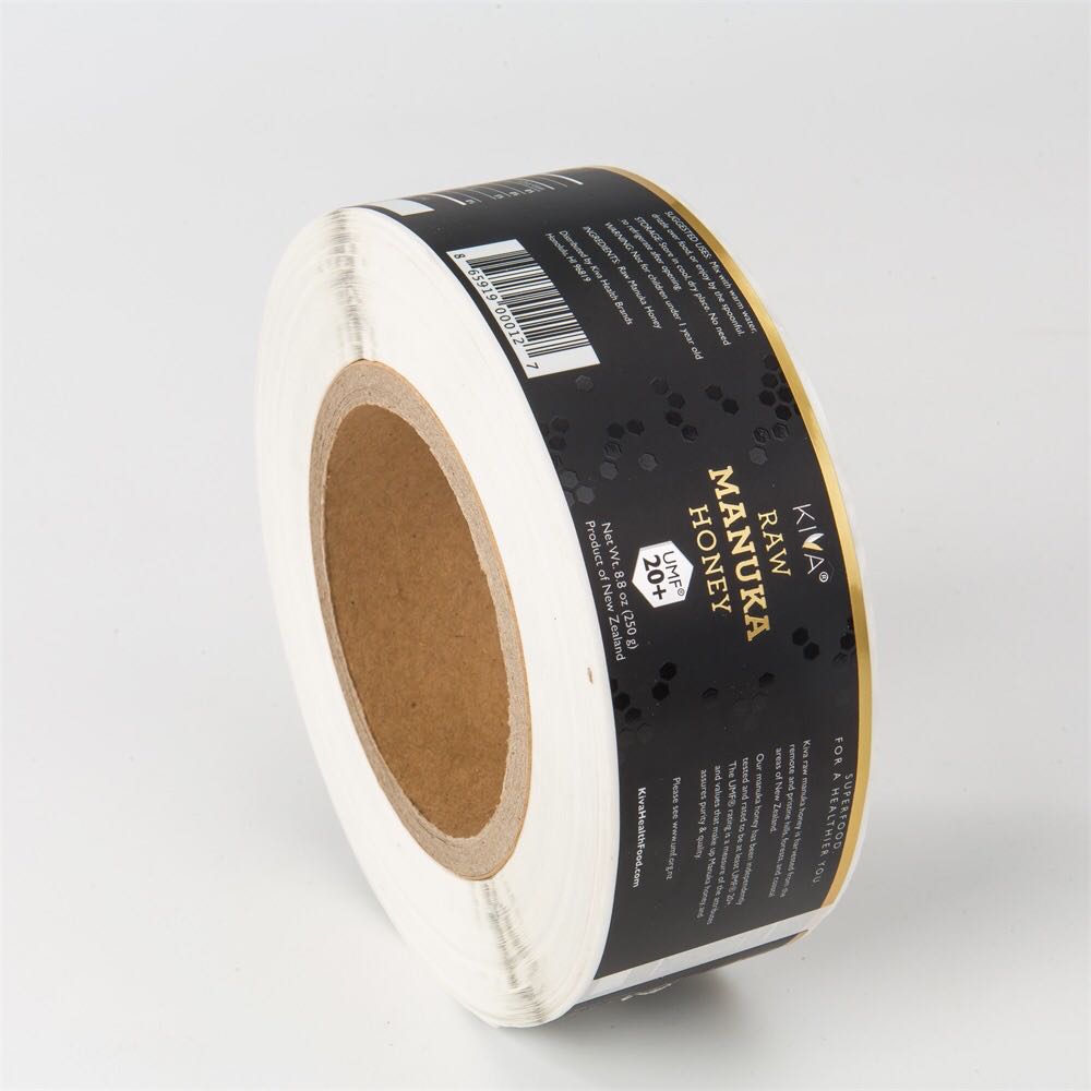 Metallic Silver Bopp Printed Health Products Labels