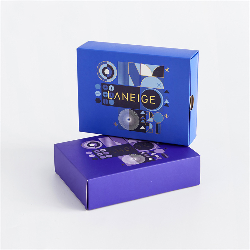 Custom Folding Gift Cardboard Box For Cosmetic Products With Plastic Tray