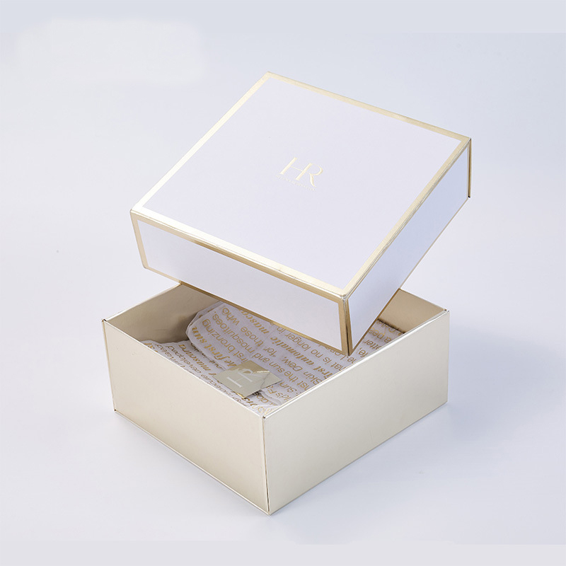 Custom Rigid Paper Gift Boxes With Ribbon For Cosmetic Products