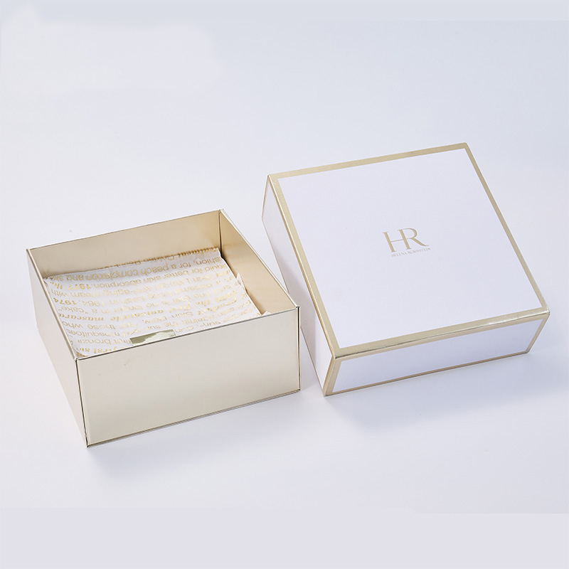 Custom Rigid Paper Gift Boxes With Ribbon For Cosmetic Products