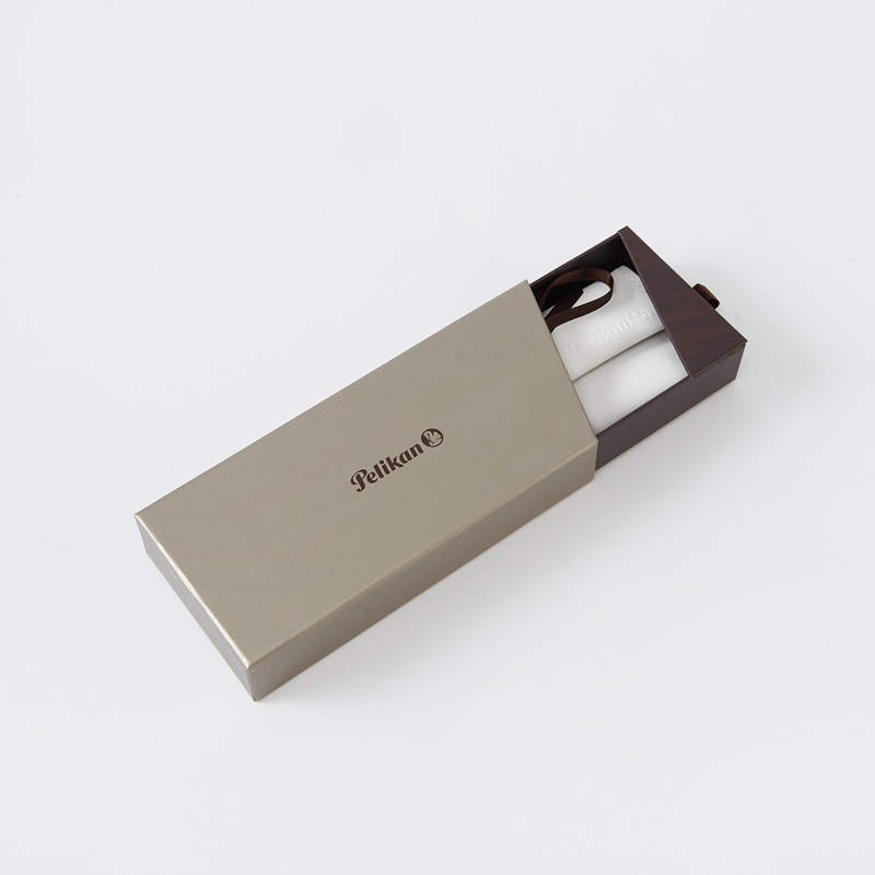 Custom Design Paper Gift Box For Pen With Ribbon And EVA Insert