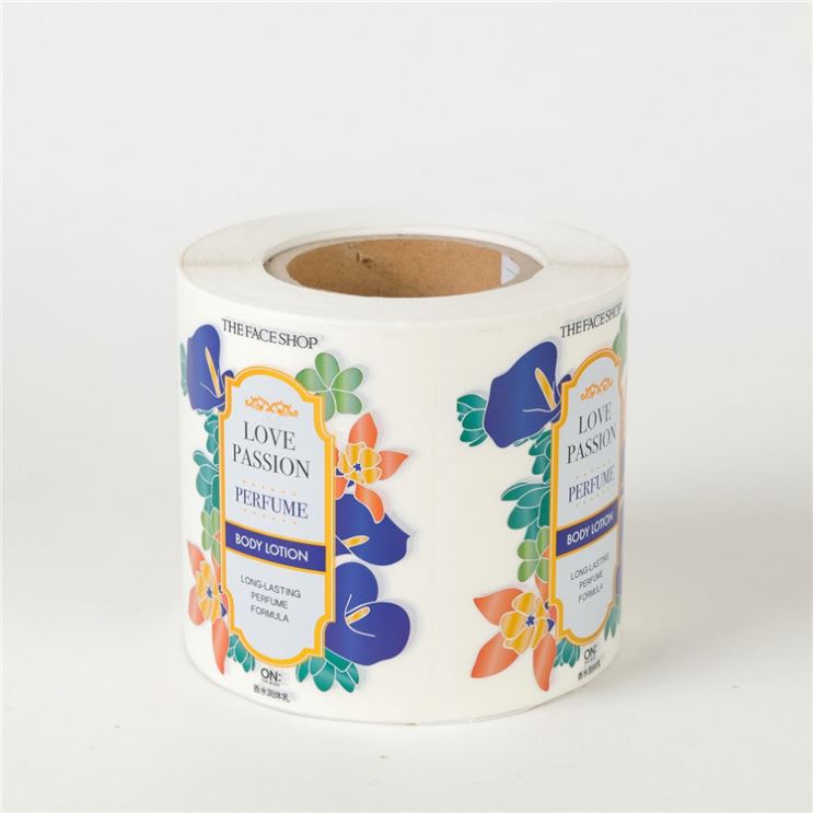 Waterproof Hot Stamping Foil Body Lotion Bottle Labels