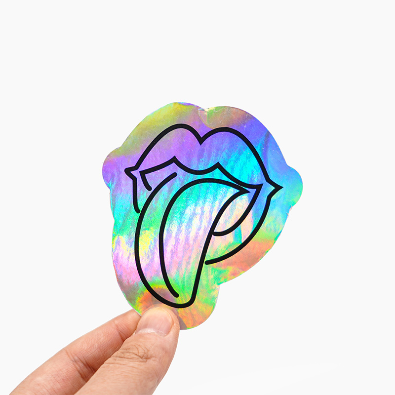 China Wholesale Printed Laser Holographic Kiss Cut Stickers